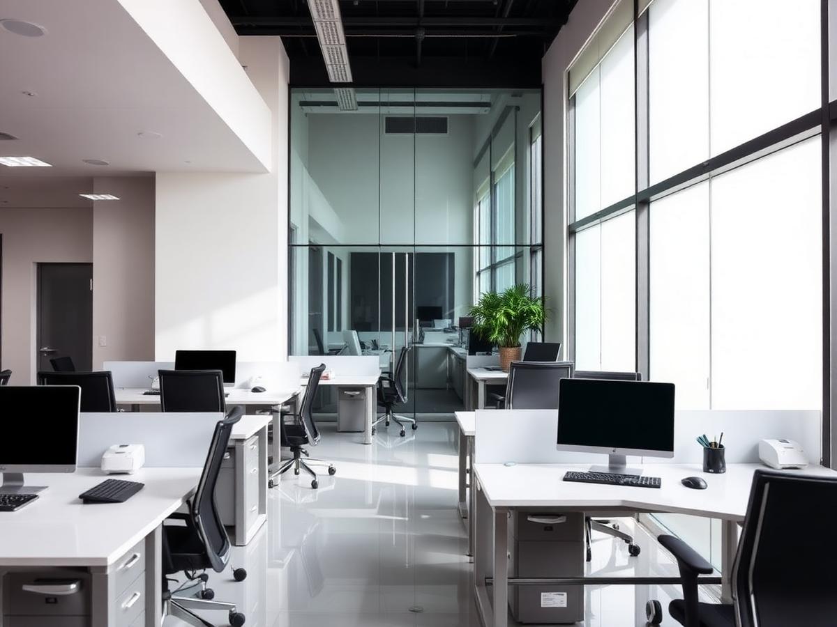 Clean and tidy modern office